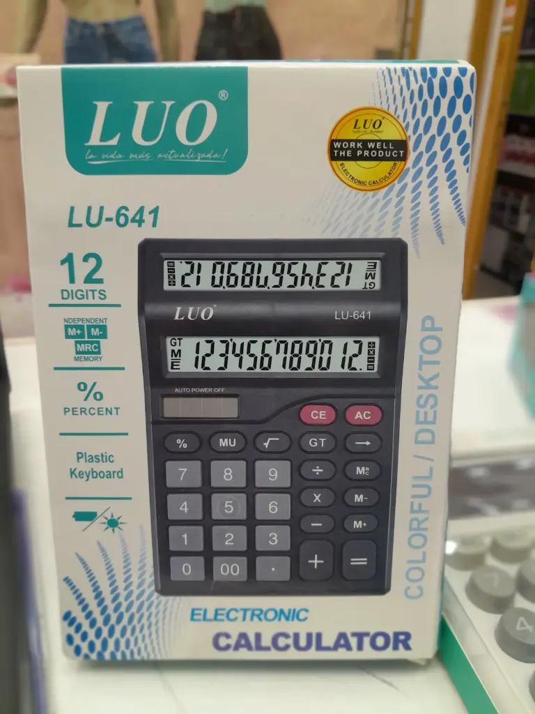 LU-641 CALCULADORA DOBLE PANTALLA