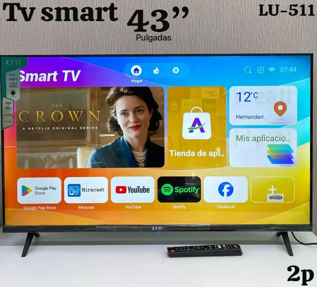 LU-511 TV SMART CON SISTEMA ANDROID DE 43 P 